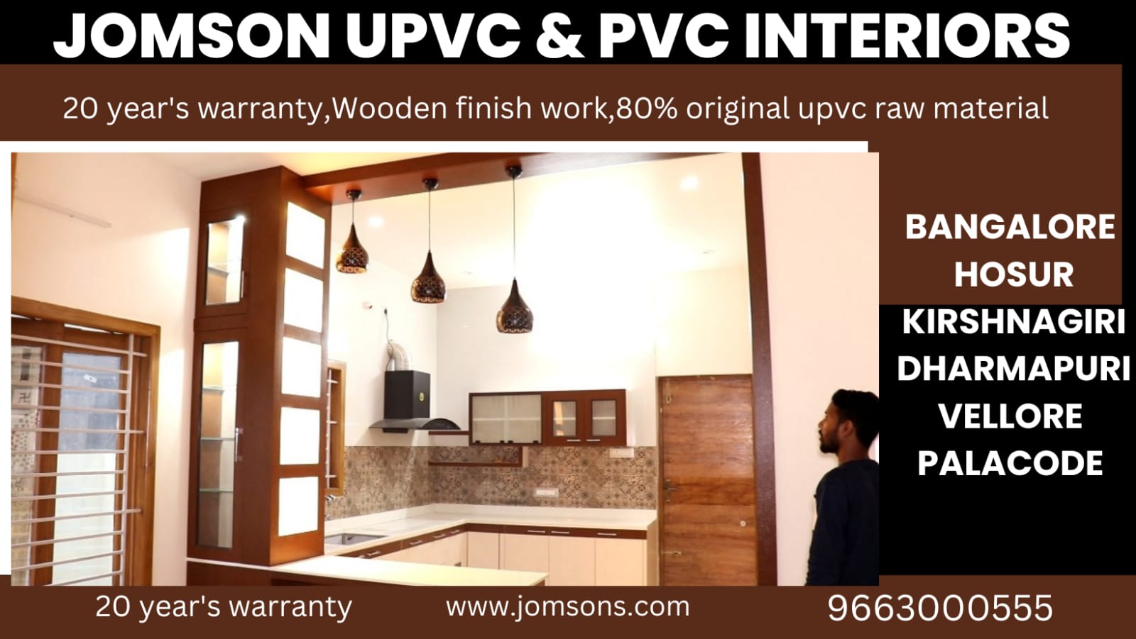 upvc modular kitchen partition